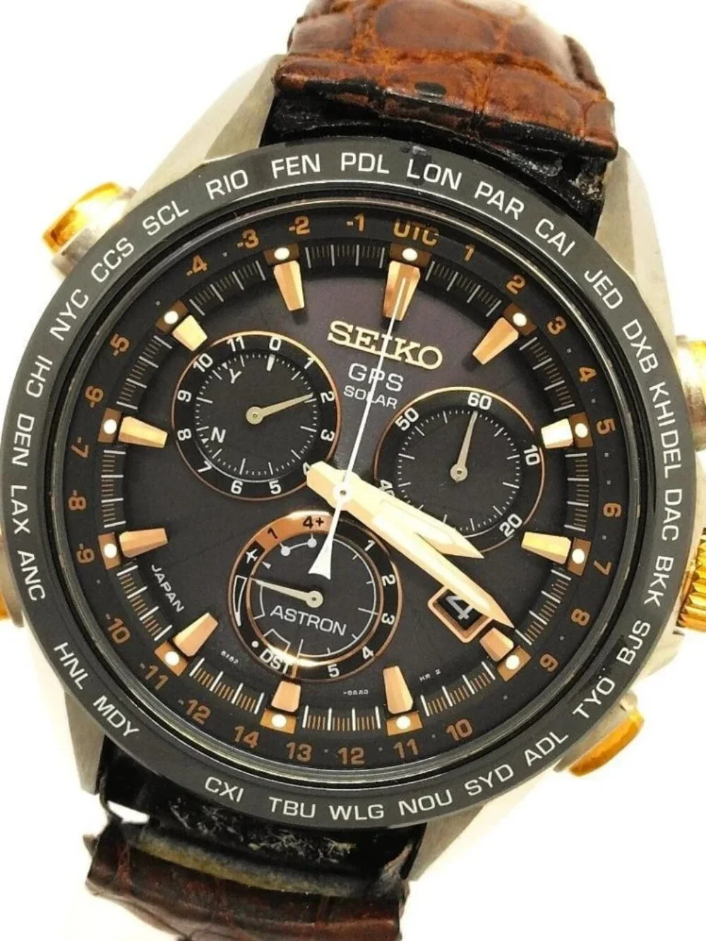SEIKO Astron SBXC006/5X53-0AB0 GPS Solar Powered Radio Men's Watch_965409